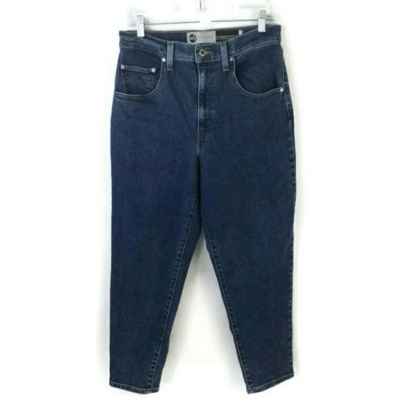 Levi's Silver Tab High Rise MOM Jeans Medium Wash Tapered Leg Womens 30x25.5 - Picture 14 of 15